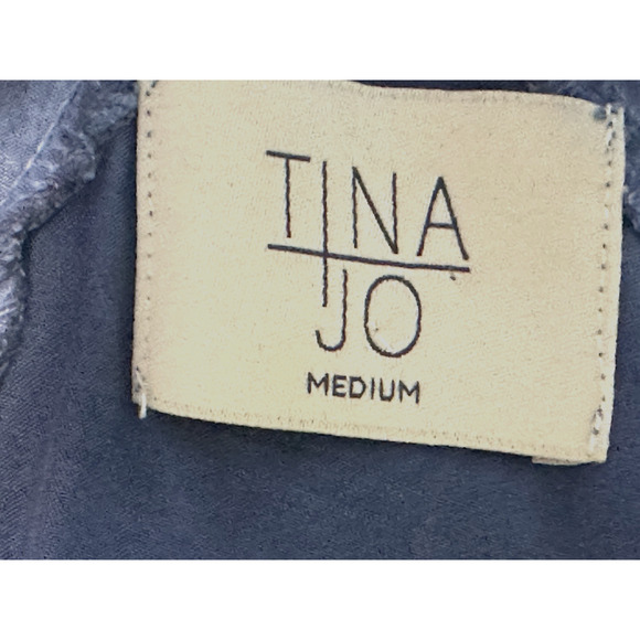 Tina Jo Top Blue Destressed Spaghetti Straps Size (M) - Picture 13 of 16